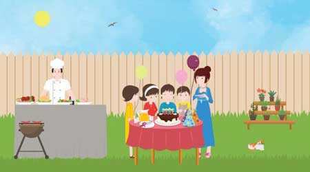 Catering for kids birthday party in Dubai