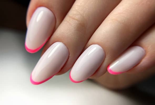 micro french nails