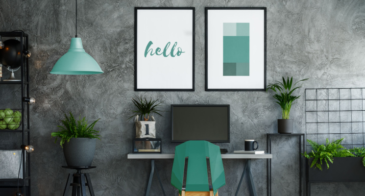 Aesthetic office Wall designs 