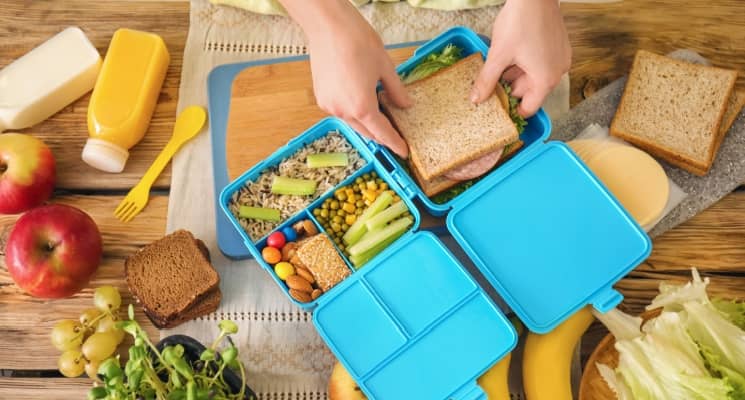 healthy lunch box given my doctor at home in Dubai