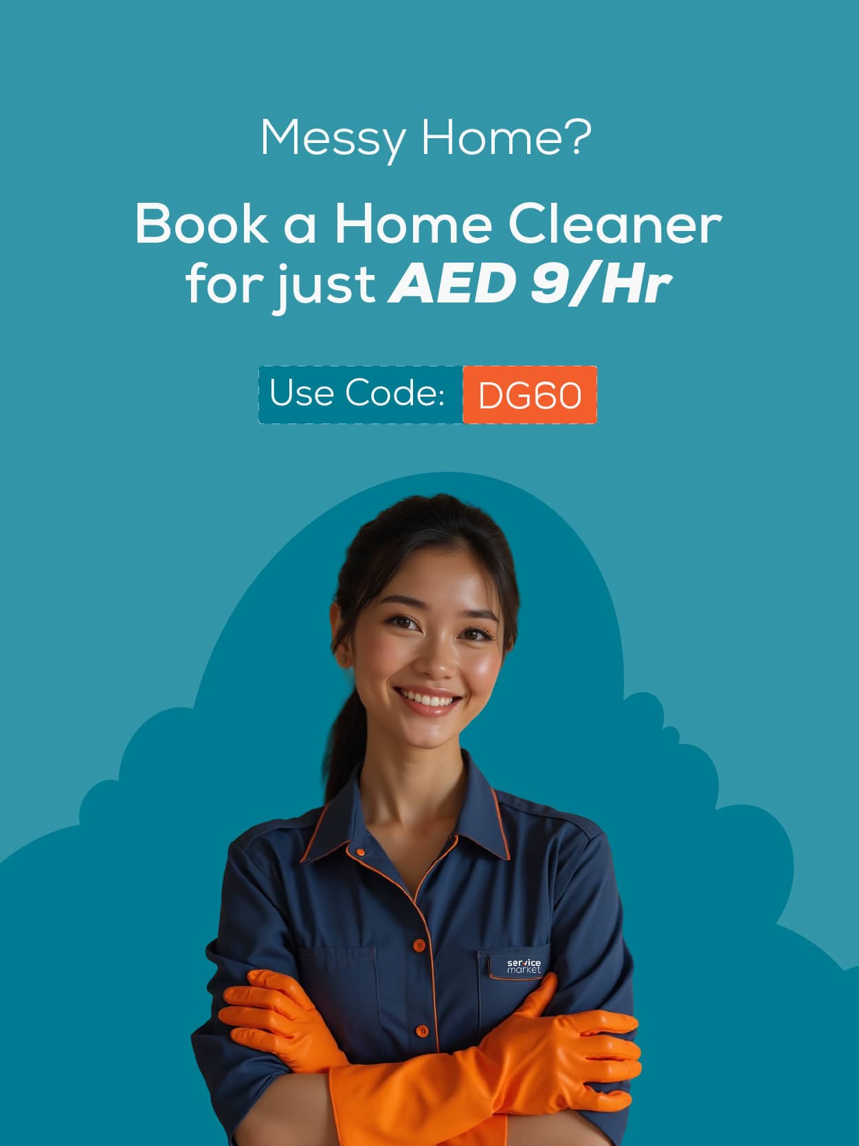 Book a home cleaner promo